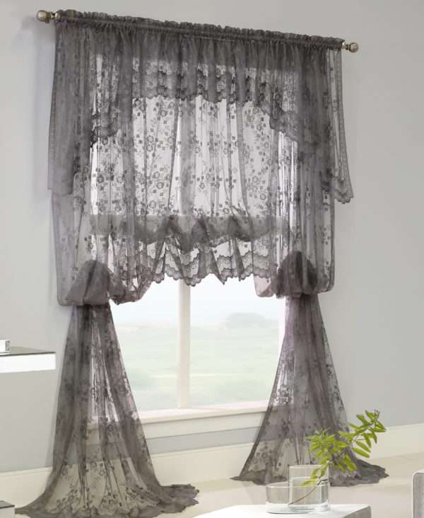 Mona Lisa Jacquard Lace Panel and Balloon Curtain - Habitat
