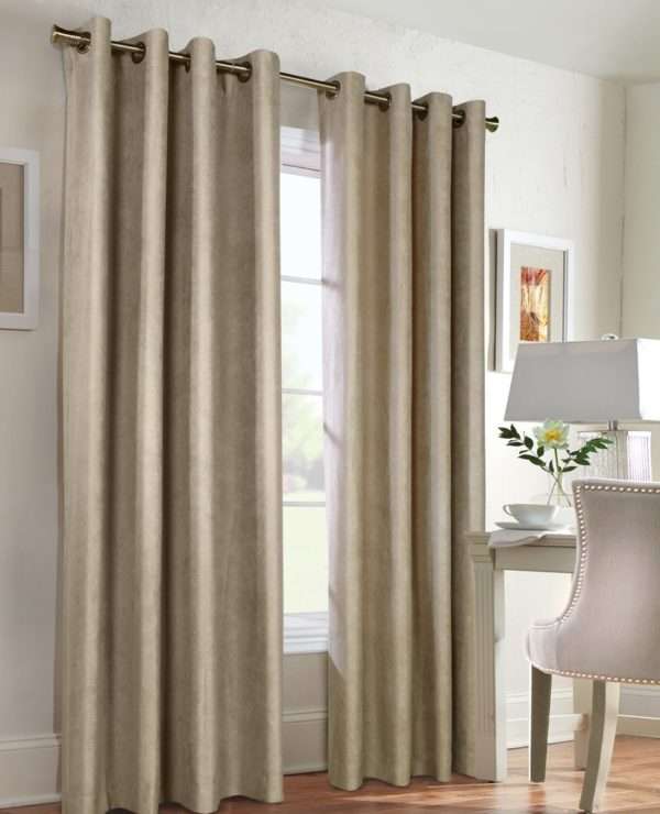 Navar Total Blackout Faux Suede Grommet Panel - Thermaplus - Image 3
