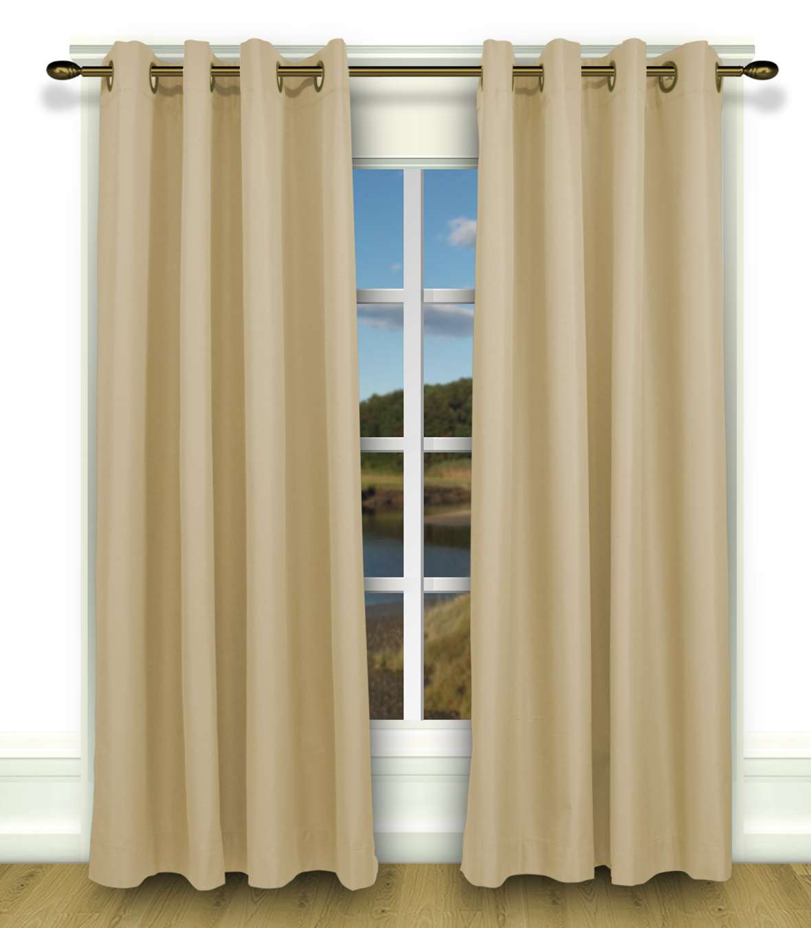 New Castle Grommet Patio Curtain Panel