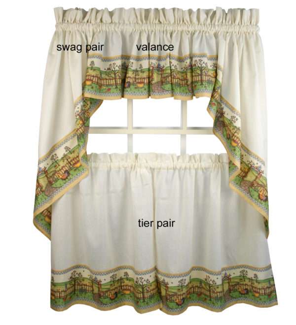Orchard Kitchen Curtains - Ellis Curtains