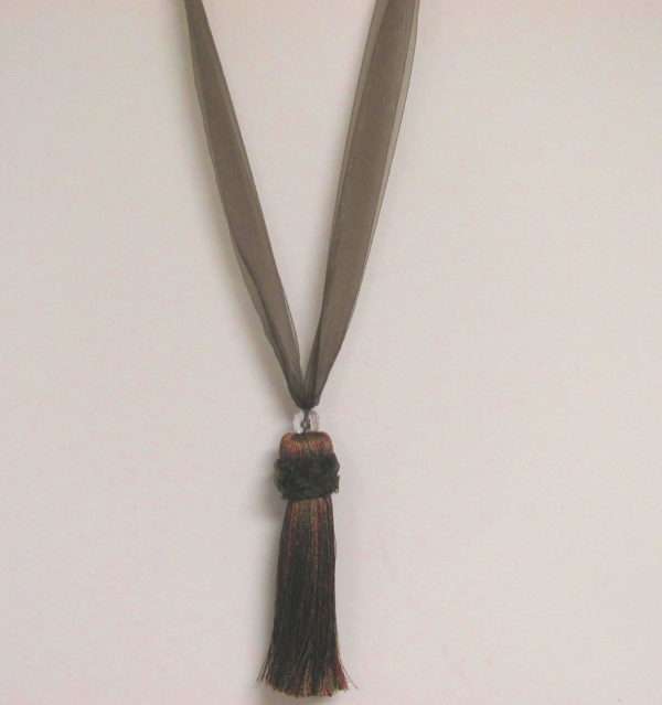 Ribbon Tieback - Chocolate