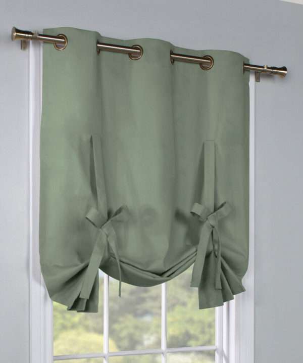Prescott (Alcove) Aqua Tie Up Shade - Image 4