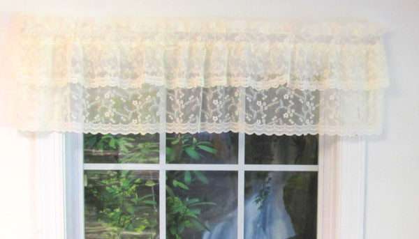 Priscilla Layered Lace Ruffled Tailored Valance