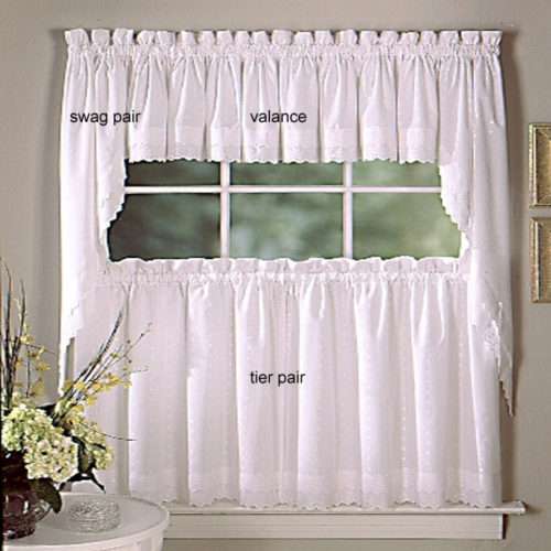 Ribbon Eyelet - Kitchen Curtain