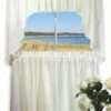 Sea Glass Semi Sheer Cafe Tier Curtains and Swags - Image 4