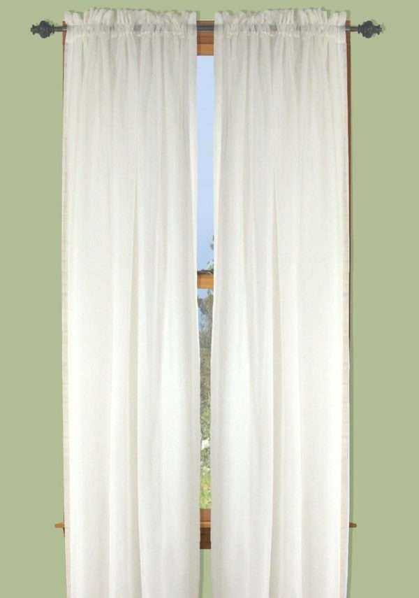 Sheer Voile Curtain Panel - Image 2