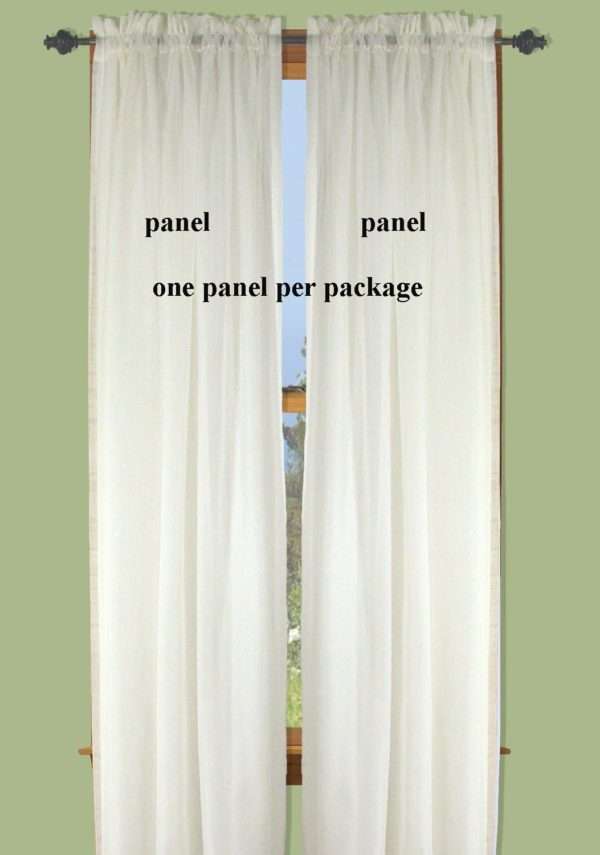 Sheer Voile Curtain Panel