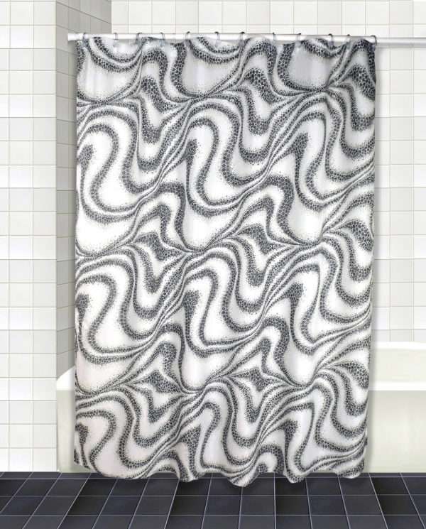 Shower Curtain - Tidal Silver