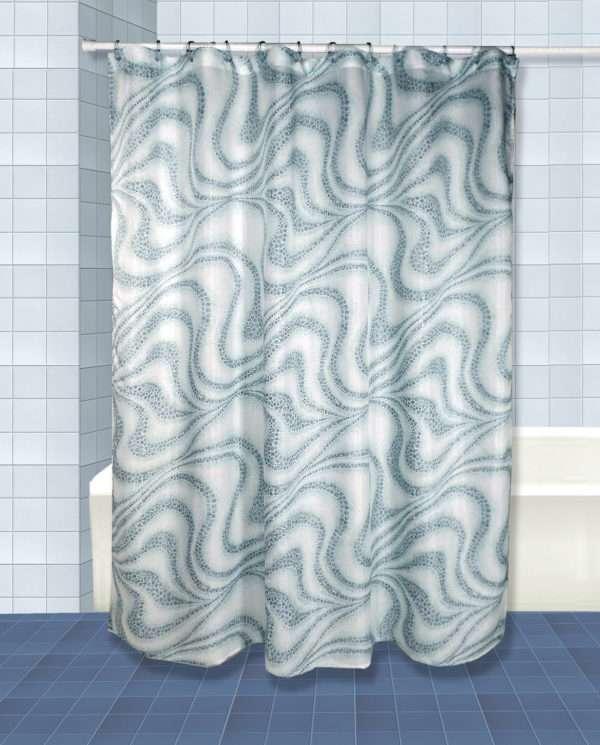 Tidal Shower Curtain - Blue