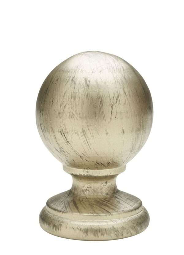 Smooth Ball Wood Finial - Belmont - Image 2