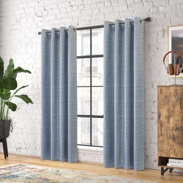 Solstice Contemporary Blackout Grommet Panel- Thermaplus