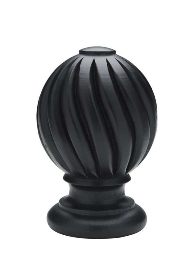 Swirl Wood Finial - Belmont - Image 2