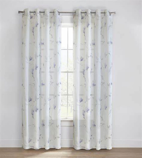 Symphony Faux Linen Semi Sheer Grommet Panel - Habitat - Image 5