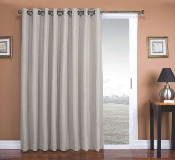 Tacoma - Double Black Out and Insulated Grommet Patio Panel with Wand - Image 3
