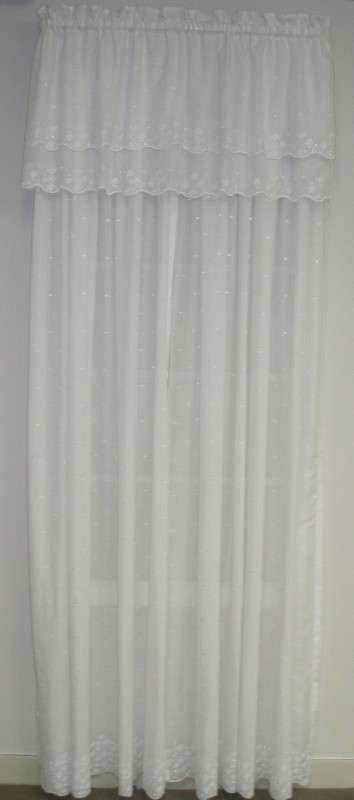 Tea Rose Embroidered Panels, Baloon Valance, and Tailored Valance (CLEARANCE)
