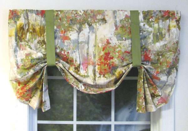Camden Pastel White Tie Up Valance