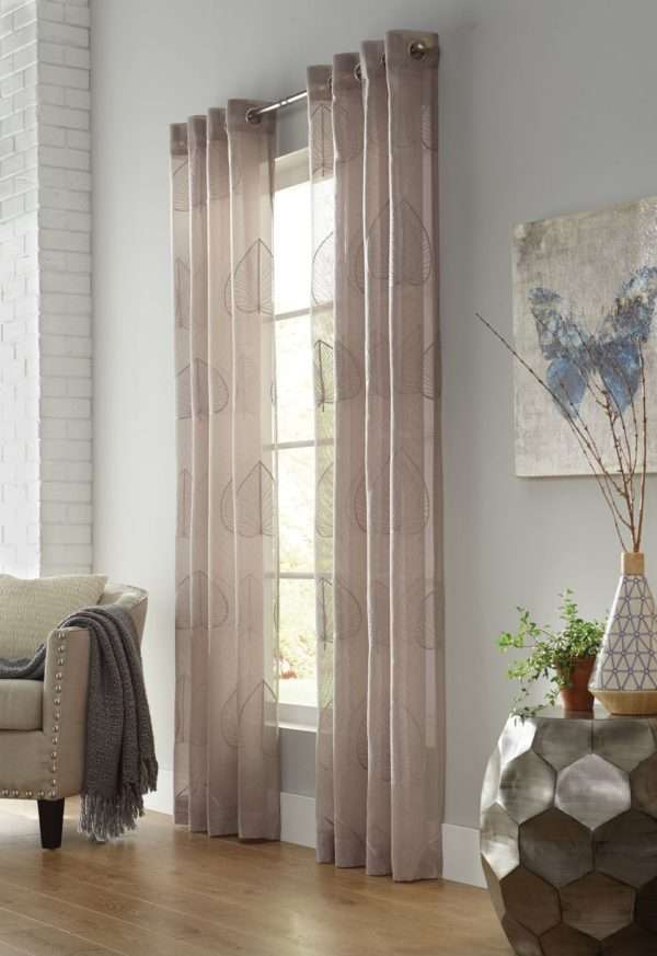 Tropical Breeze Faux Linen Grommet Panel - Habitat