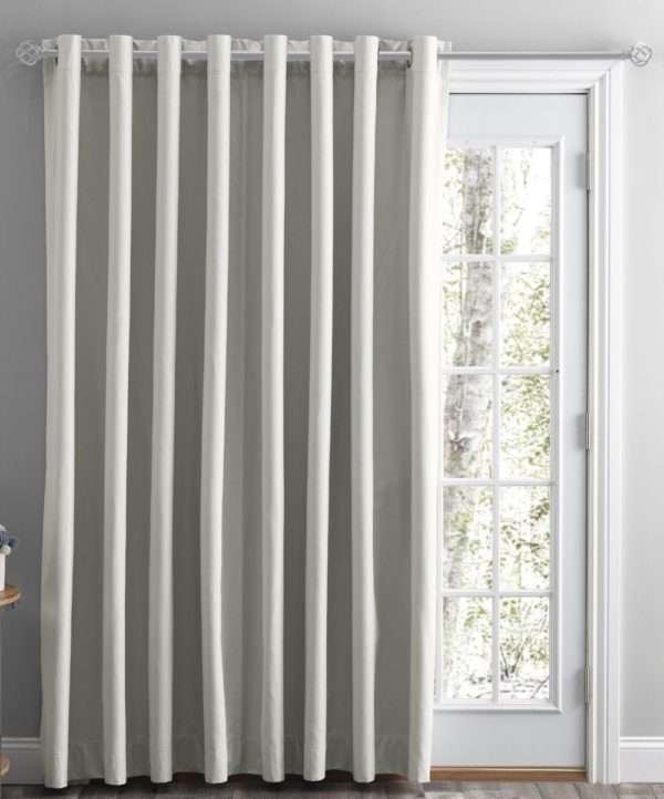 Twilight Black Out Grommet Patio Panel with 12" wand