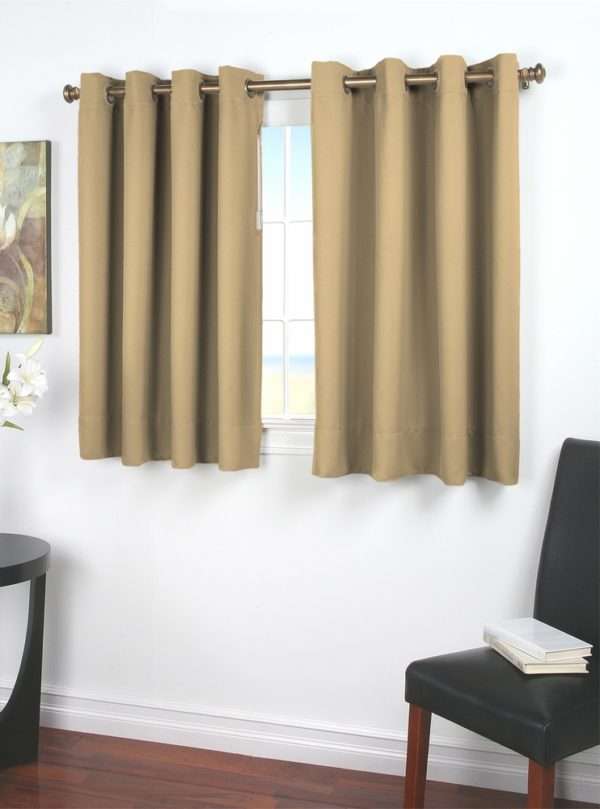 Ultimate Black Out Insulating Grommet Curtain with Wand for problem windows - Image 4