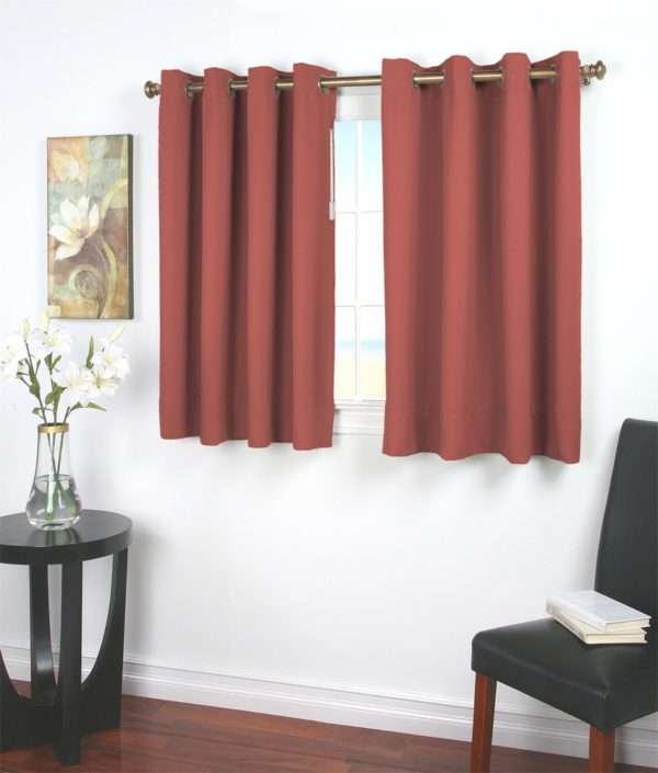 Ultimate Black Out Insulating Grommet Curtain with Wand for problem windows - Image 6