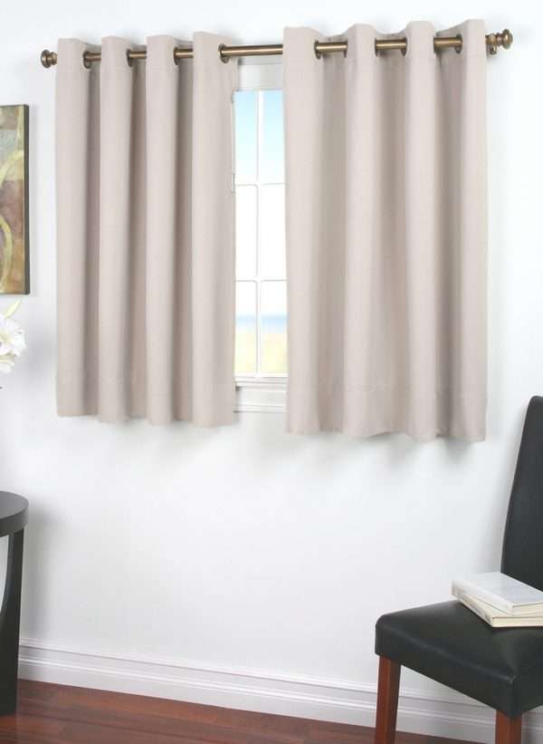 Ultimate Black Out Insulating Grommet Curtain with Wand for problem windows - Image 5