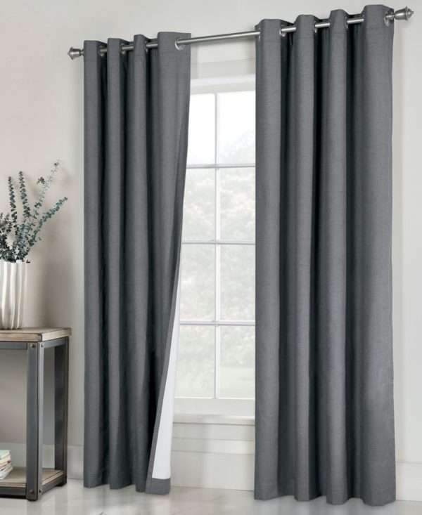 Ventura Black Out Grommet Top Curtain Panel Pair - Commonwealth - Image 8