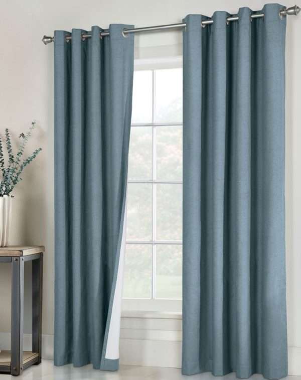 Ventura Black Out Grommet Top Curtain Panel Pair - Commonwealth - Image 6
