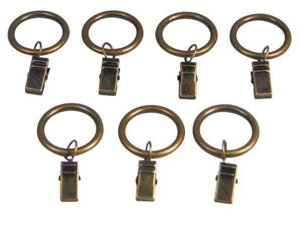 Clip Rings One Inch Diameter - Set of 7