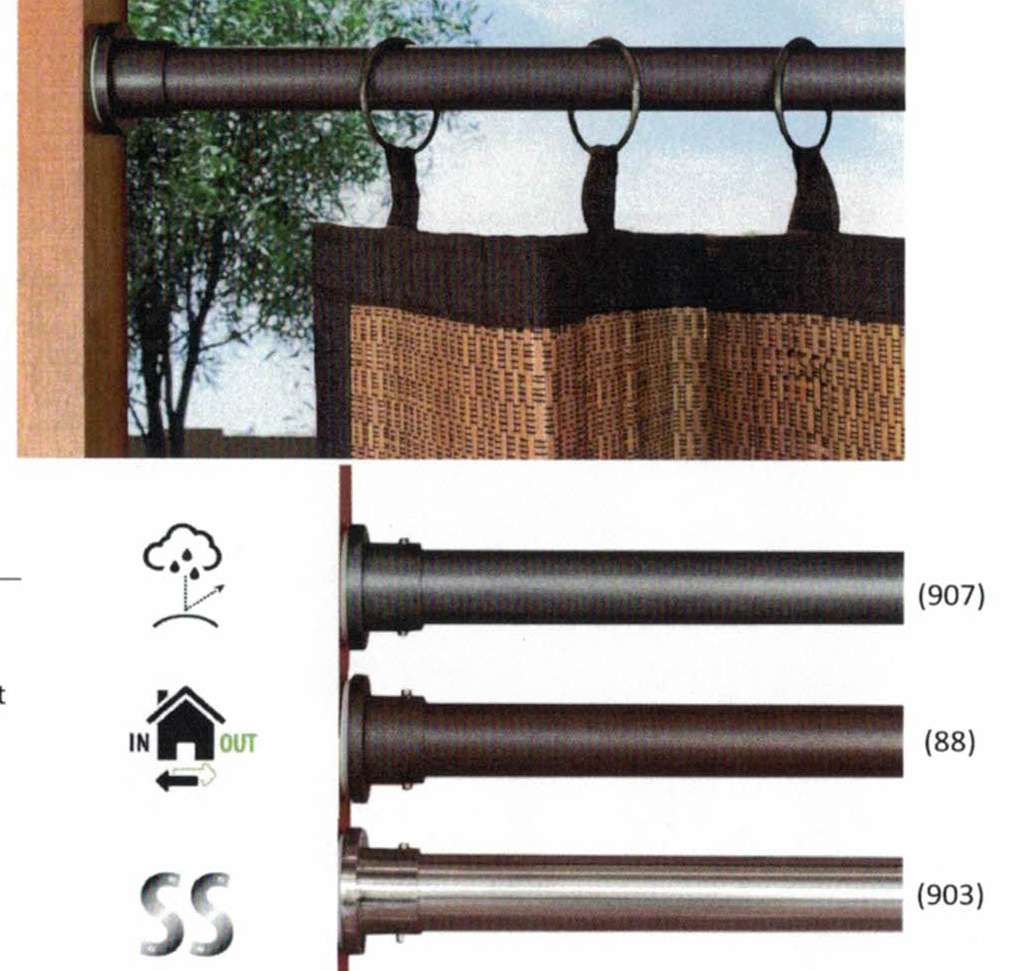 Tension Curtain Rods & Drapery Rods For Sale Online The Curtain Shop