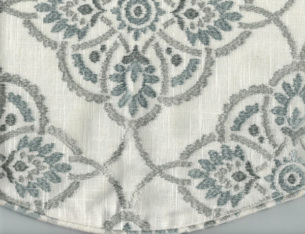 Celia Silver Embroidered Avalon Valance - Image 2