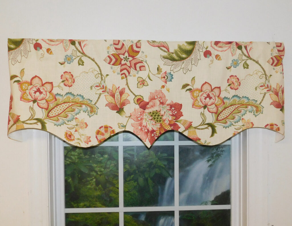 Jacobean Floral Regal Valance The Curtain Shop