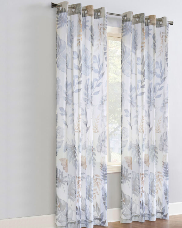 Alba Sheer Floral Grommet Panel - Habitat