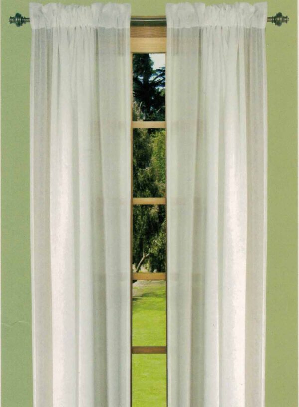 Lucerne Semi Sheer Two Way Rod Pocket Curtain Panel