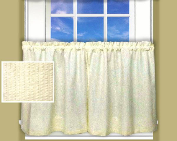 Tier Curtains - Seersucker