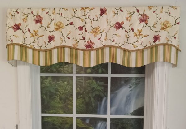 Winnie Parchment Double Scalloped Valance
