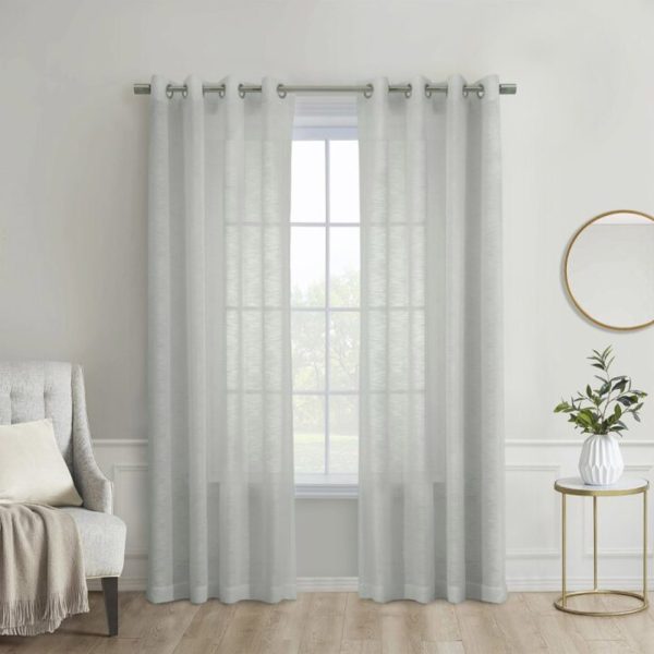 Boucle Raised Slub Textured Sheer - Habitat