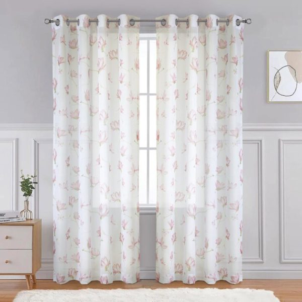 Magnolia Faux Linen Grommet Panel