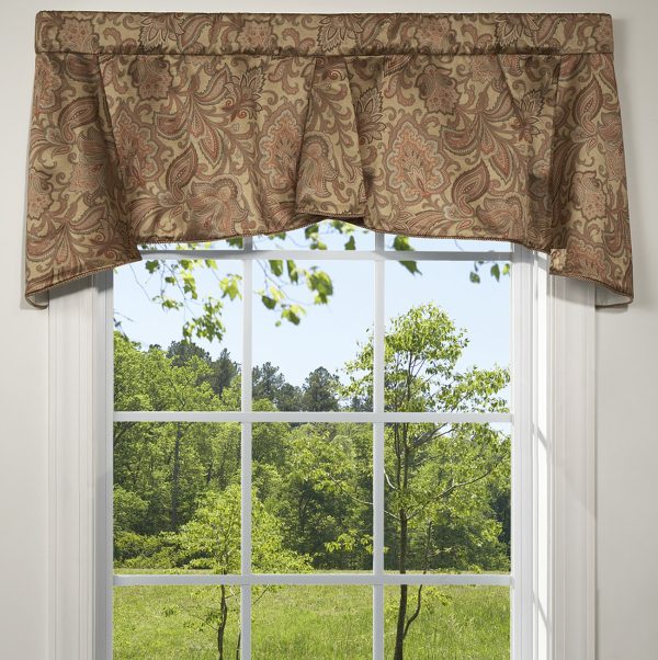 Hampton Court Tea Stain Trumpet Valance