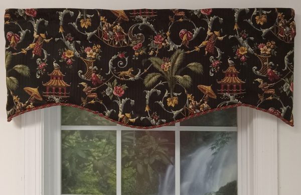 Mandarin Rose Lined M Valance