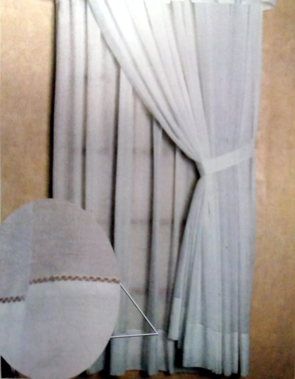 Tudor Batiste Semi Sheer Curtain Panel 72" Long