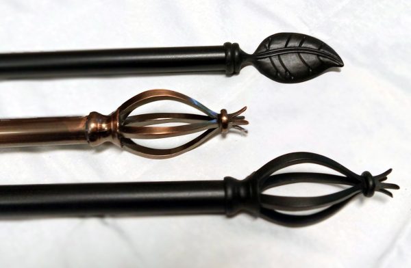 Waverly Metal One Inch Diameter Curtain Rod with Finials - Kirsch