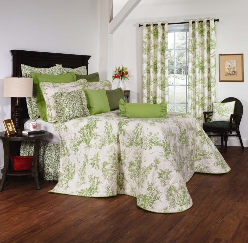 Bedspread - Bouvier Green Toile by Thomasville