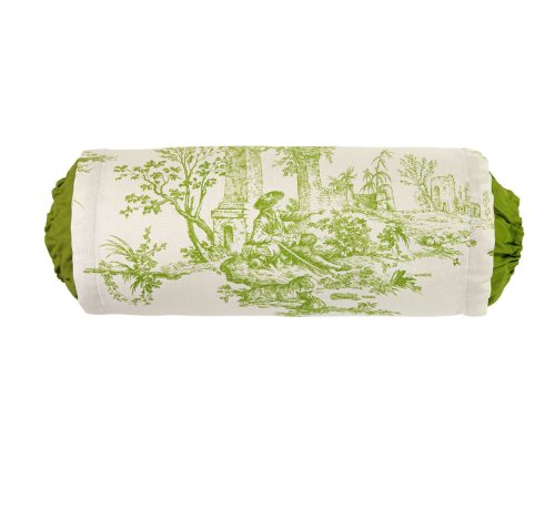 Neckroll Pillow Toile - Bovier Green by Thomasville