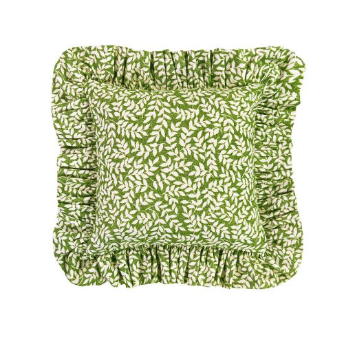 Square Pillow Ruffled Leaf Print - Bouvier by Thomasville