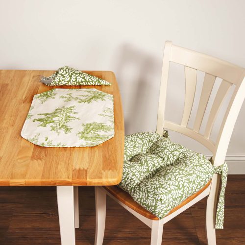 Chairpads, Placemats, and Napkins - Bouvier Green by Thomasville
