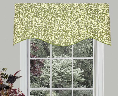 Winston Valance Leaf Print - Bouvier Toile Green by Thomasville